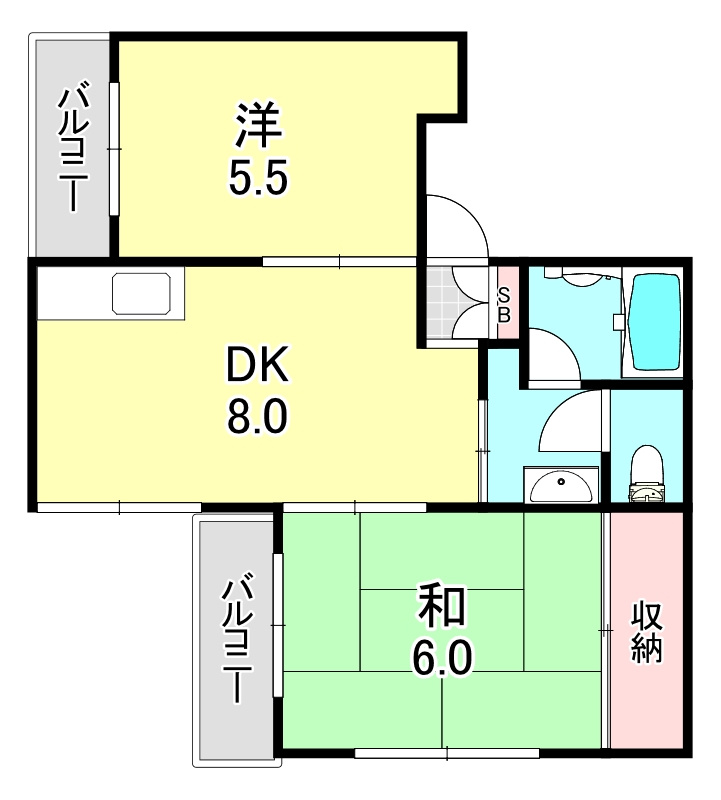リゾネット柳原の間取り