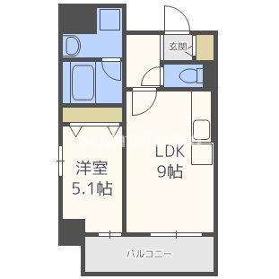 huit arbre上町台の間取り