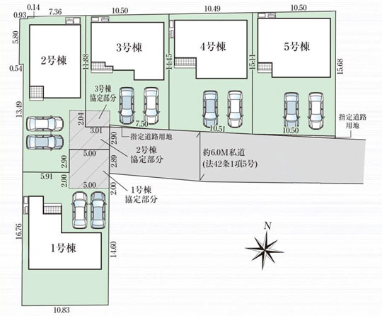 多賀城市明月の区画図