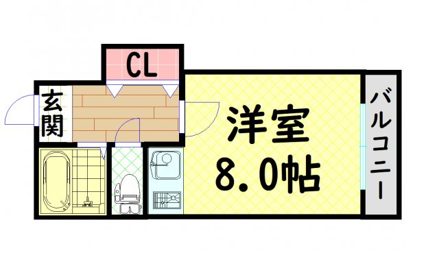 【間取り】 | グランドール長堀