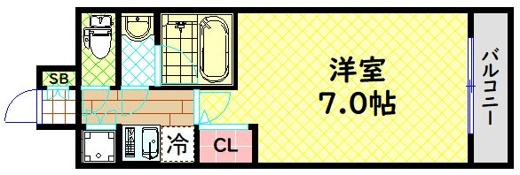 【間取り】 | エグゼ難波南Ⅴ