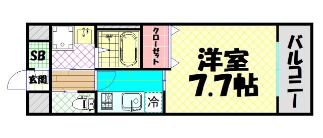 【間取り】 | FRENCIA NOIE 難波南