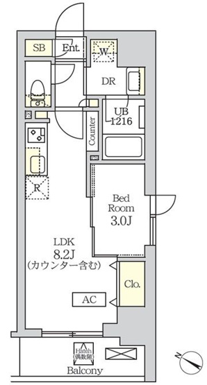 【間取り】 | コスモグラシア新宿西早稲田