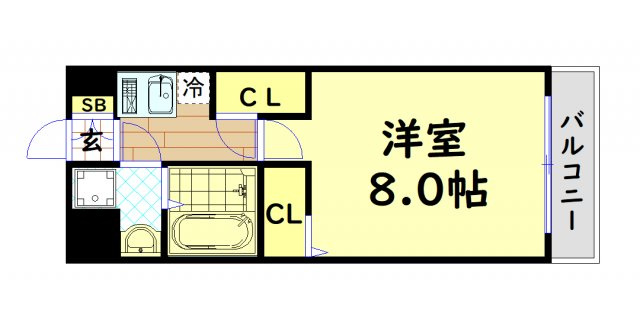 【間取り】 | フレイランスNAMBA PLACE