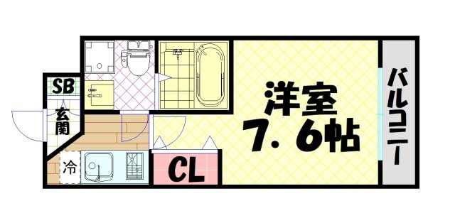 【間取り】 | メゾンキコー難波南