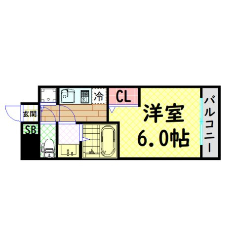 【間取り】 | プレサンス難波ヴィータ
