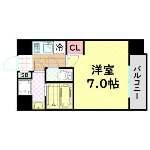 【間取り】 | アドバンス難波ラシュレ