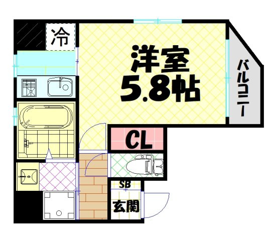【間取り】 | CHATEAU NAMBA RIPPLE シャトーナンバリブレ