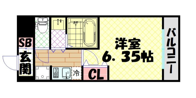 【間取り】 | エステムコート難波サウスプレイスVIIIハイド