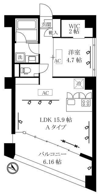 オレア日本橋浜町の間取り