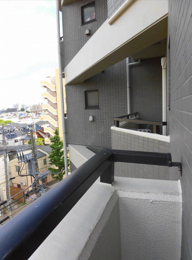 中野区南台４丁目の賃貸マンションのバルコニー
