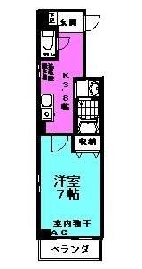 【間取り】 | サニーフラッツ千住 | 間取りです。