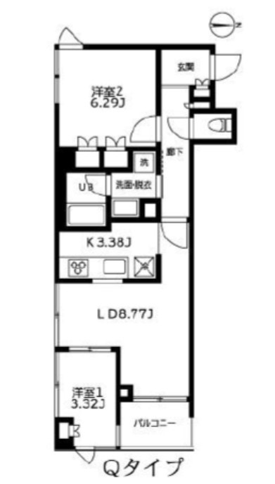 カーザビアンカの間取り