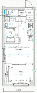 【間取り】 | ＳＱＵＡＲＥ　ＭＩＮＡＭＩＳＥＮＪＵ | 間取りです。