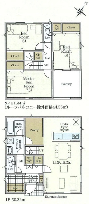 泉南郡熊取町五門東　第2期　新築一戸建ての間取り|４号地