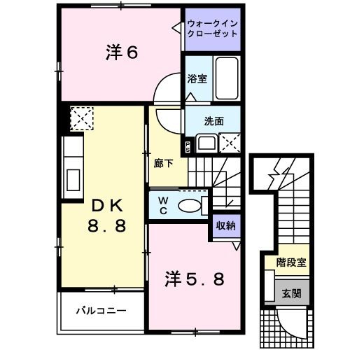 フランの間取り