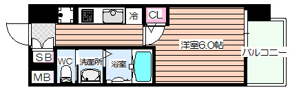【間取り】 | エステムコート梅田・茶屋町Ⅲネクスタ
