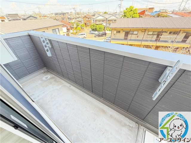ベルプラージュ魚住のバルコニー