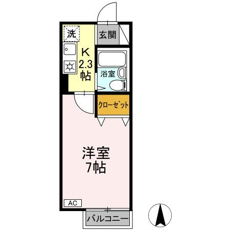 エントピア新秋津　ＡＢの間取り