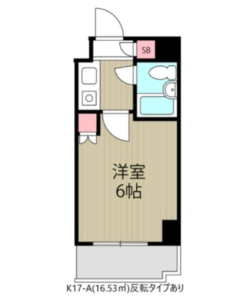 SOCIETY MINAMI-GYOUTOKU　K-017の間取り