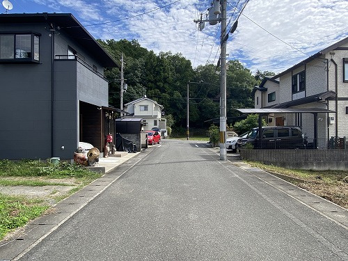 岩倉長谷町 土地の前面道路含む現地写真