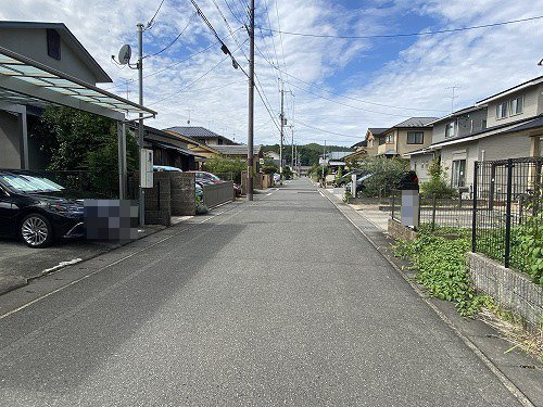 岩倉長谷町 土地の前面道路含む現地写真
