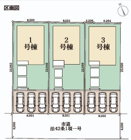 【勿来町窪田町通1丁目第1／1号棟】 新築一戸建て　ファミリークローク付き♪♪の区画図|区画図です。
