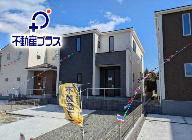 【いわき市泉滝尻2丁目1期　2号棟】　新築戸建　　泉駅まで徒歩16分☆の外観|同施工◆外観の写真です◆　
お洒落な新築は気分が上がりますね♪　新しい暮らしをお楽しみいただけます！！家に帰宅するのがより一層楽しみになります♪

