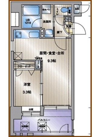 アクタス天神2の間取り