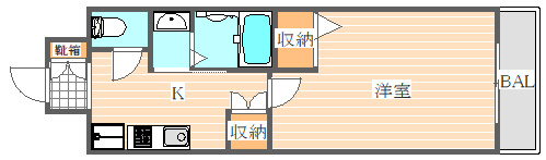 ボルゲーゼ駅南の間取り|使いやすい間取りです。