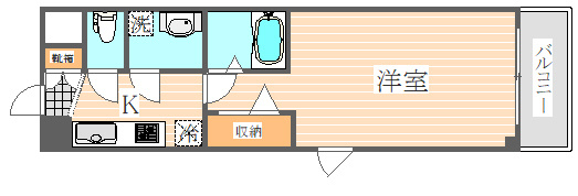 パルク博多駅南の間取り|使いやすい間取りです。