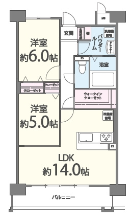 ネクスト吉塚の間取り|使いやすい間取りです。