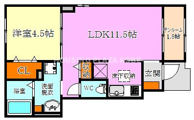 パルファン南落合０４の間取り