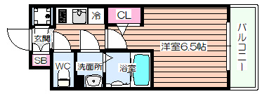 【間取り】 | エスリード弁天町クレール