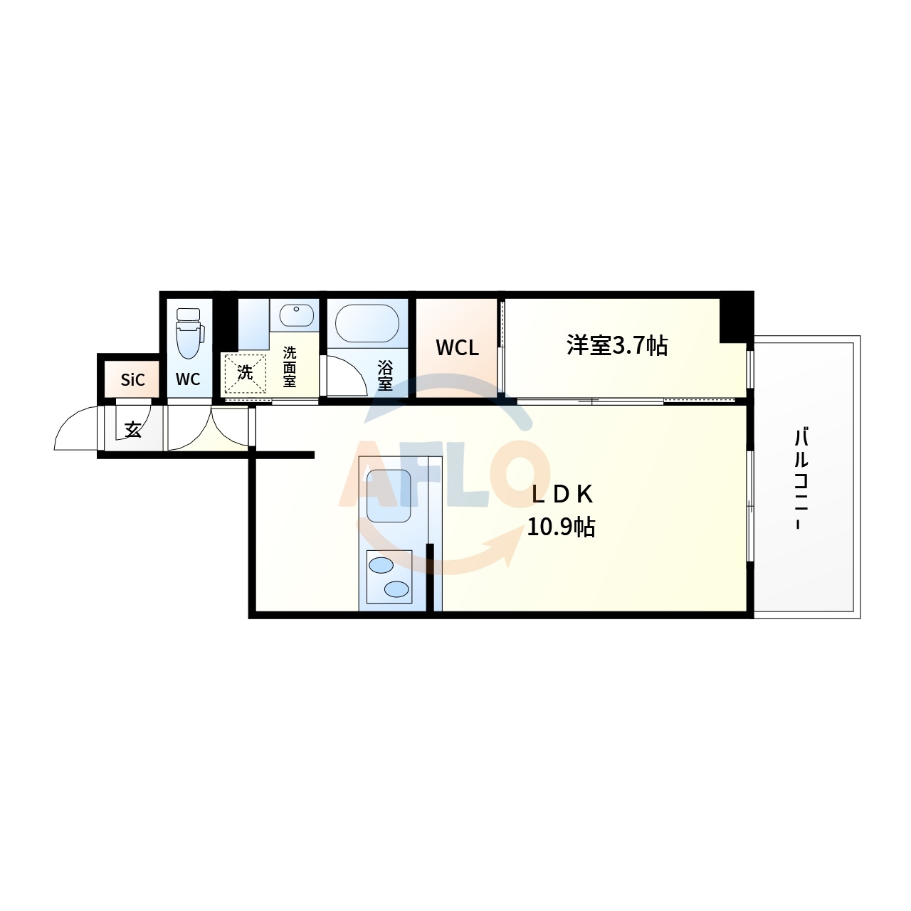 RJRプレシア南堀江の間取り|RJRプレシア南堀江　間取り