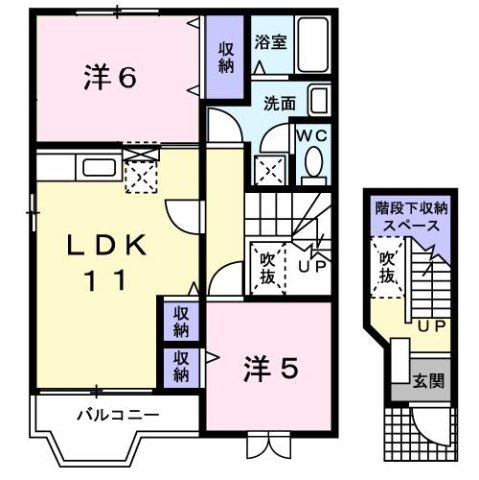 【間取り】 | ファミリーヌⅠ | 是非エイブル宇都宮東店へ！TEL028-614-3103