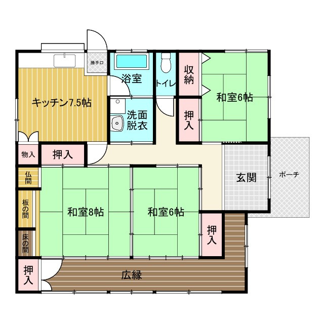 佐土原町東上那珂の間取り
