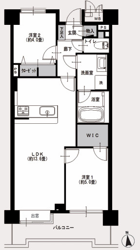 氷川台3丁目パークホームズの間取り