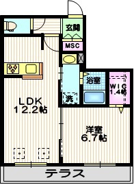 メゾン・ブランシェ・池上の間取り|★間取り図★