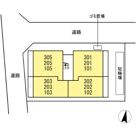 D Paina 中丸子の区画図