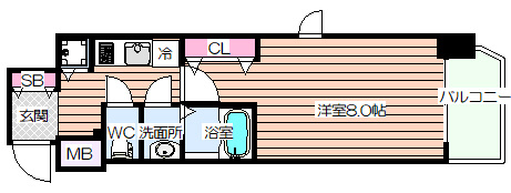 【間取り】 | エスリード谷町四丁目