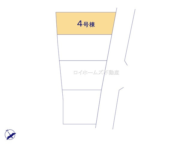 【区画図】 | 刈谷市泉田町北中浜51-10『仲介料無料』新築戸建て | 4号棟