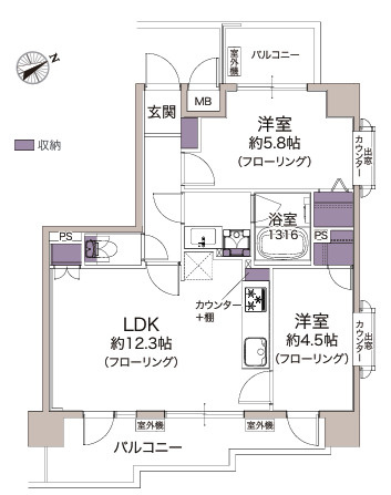 ライオンズシティ椎名町の間取り