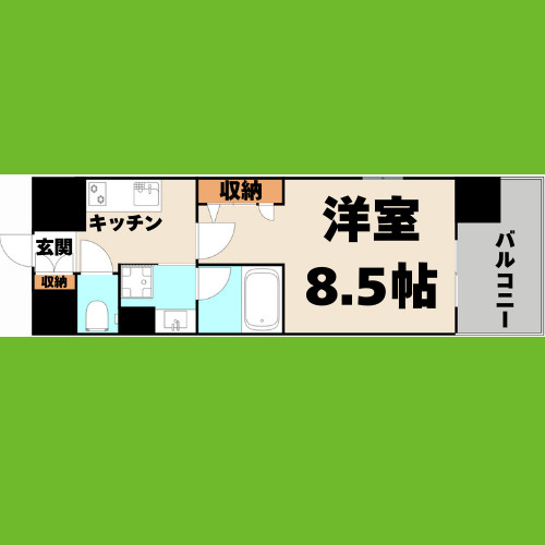 セレニティー大須の間取り