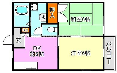 メゾン桜木の間取り