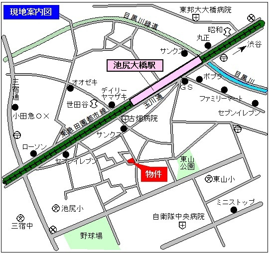 エクセル池尻の地図|★案内図★