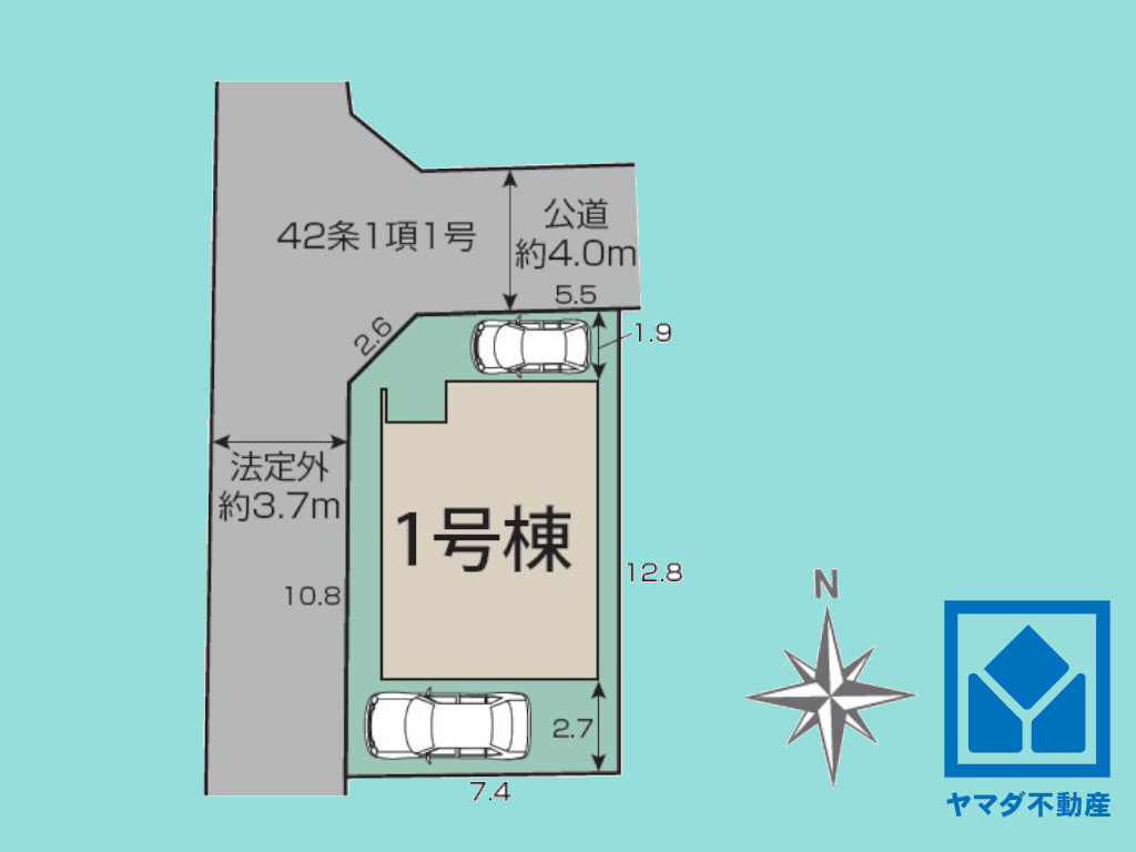 大津市桜野町１丁目　1期　の区画図
