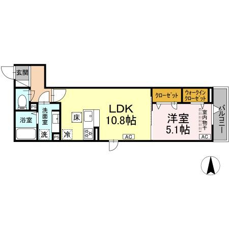 D'Bless大倉山の間取り