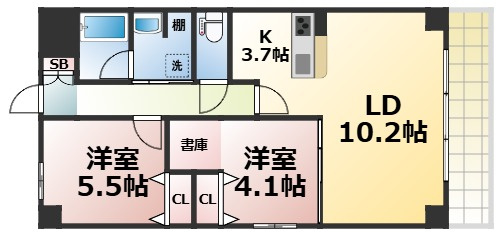【間取り】 | ベルンガーデン勝山北　仲介手数料無料