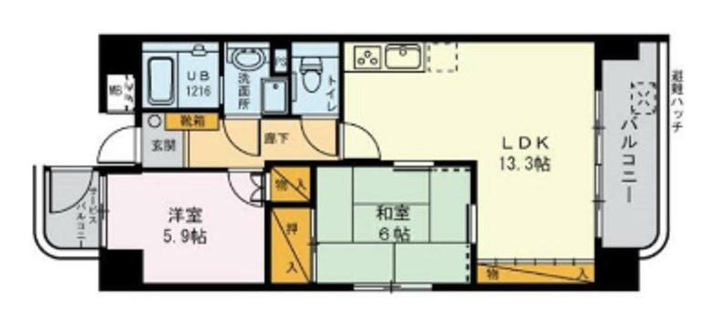 ヴィラはなぞのの間取り|間取り